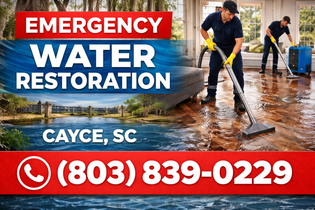 Cayce emergency water restoration