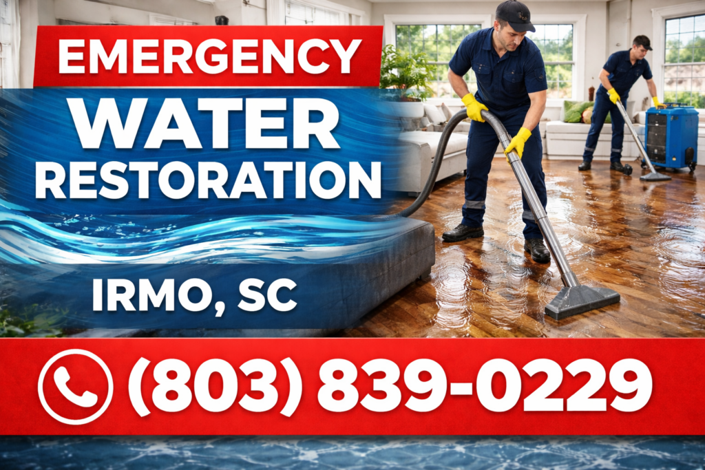 Irmo emergency water restoration