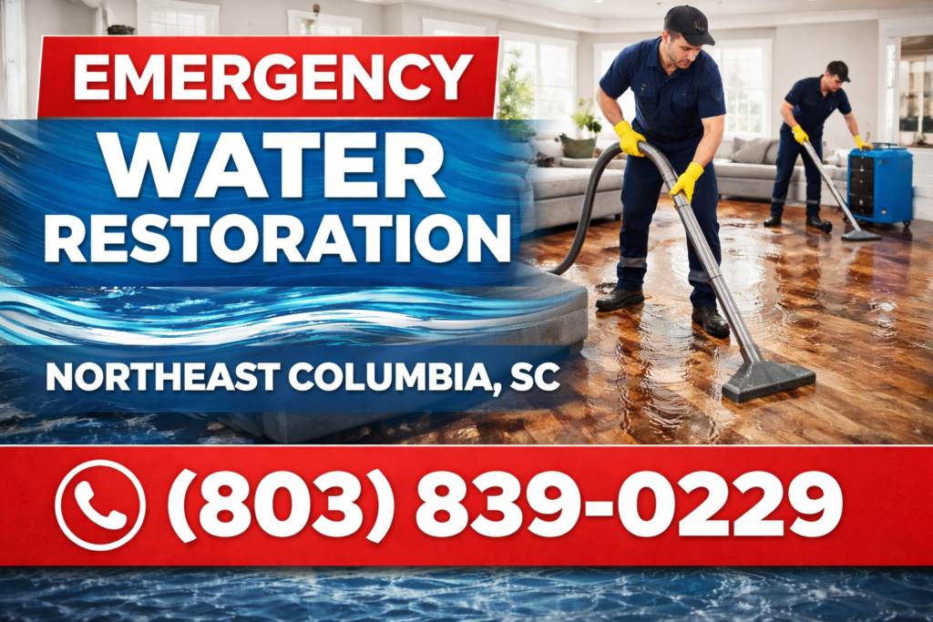 Northeast Columbia emergency water restoration