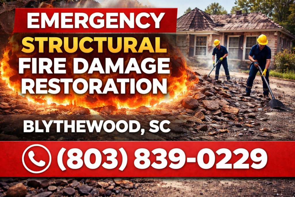 Blythewood Structural fire damage restoration