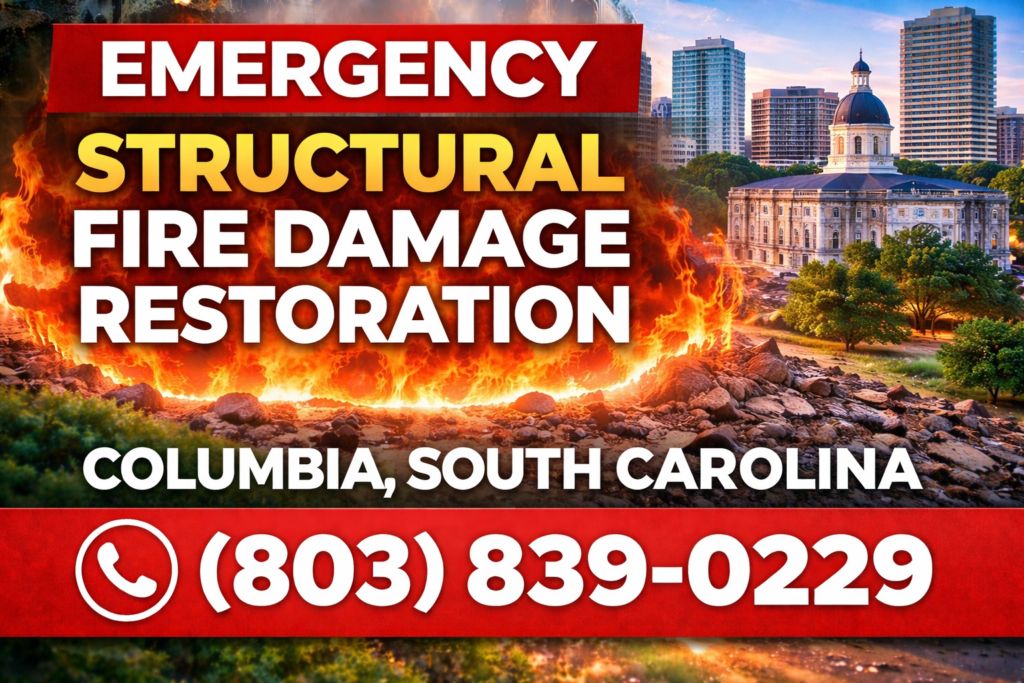 Columbia Structural fire damage restoration