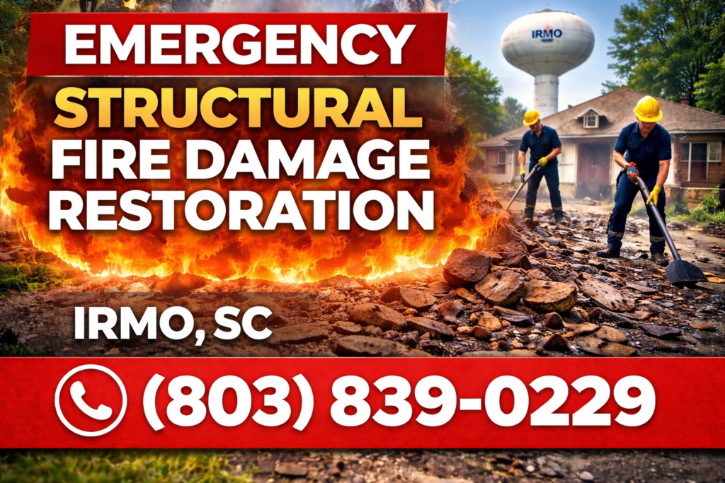 Irmo Structural fire damage restoration