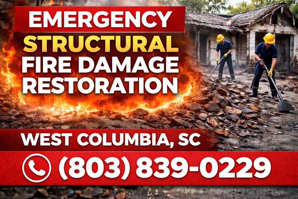West Columbia Structural fire damage restoration