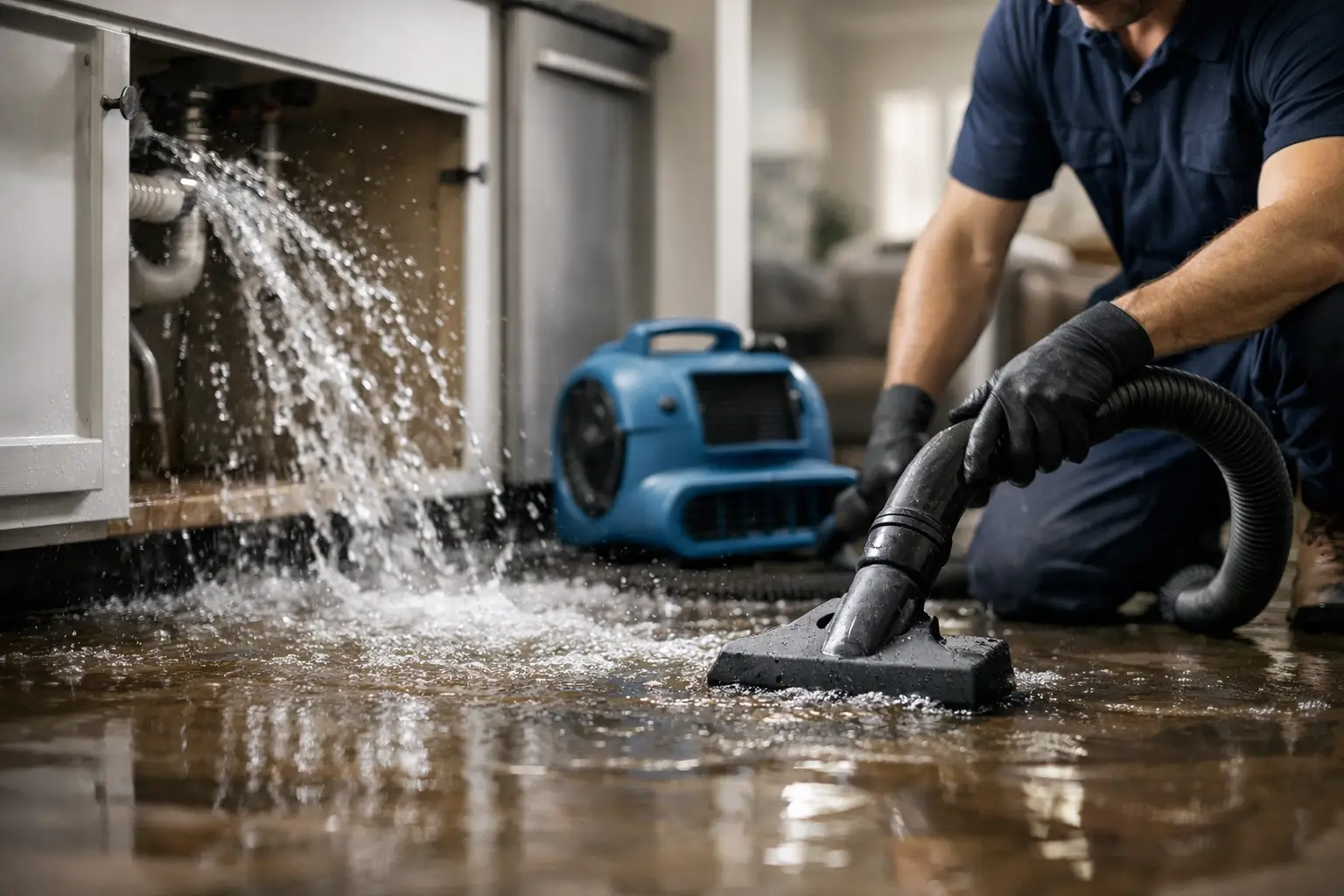 Burst Pipe Water Extraction Service Fast