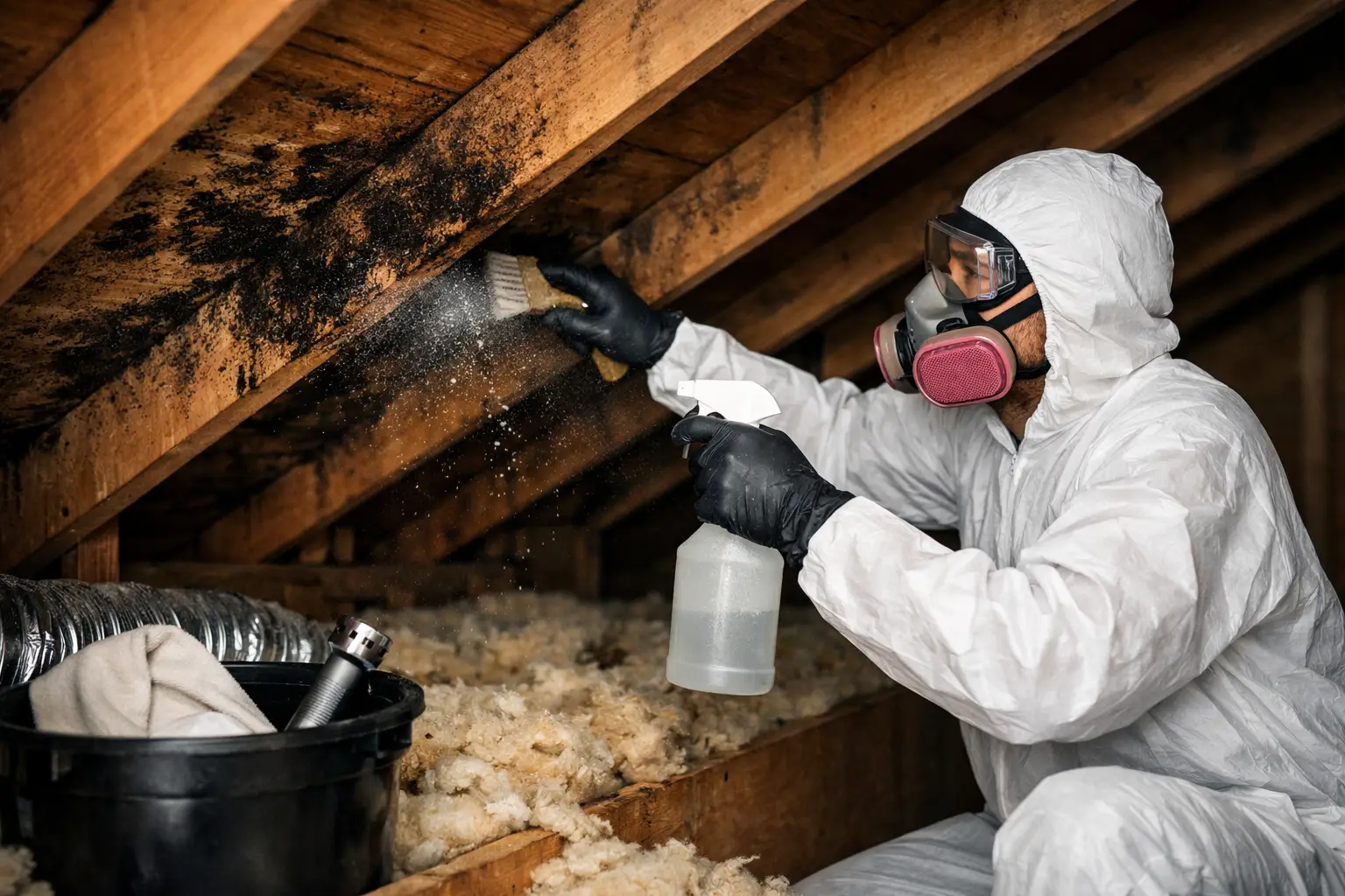 Black Mold Removal in Attic: What to Do Fast