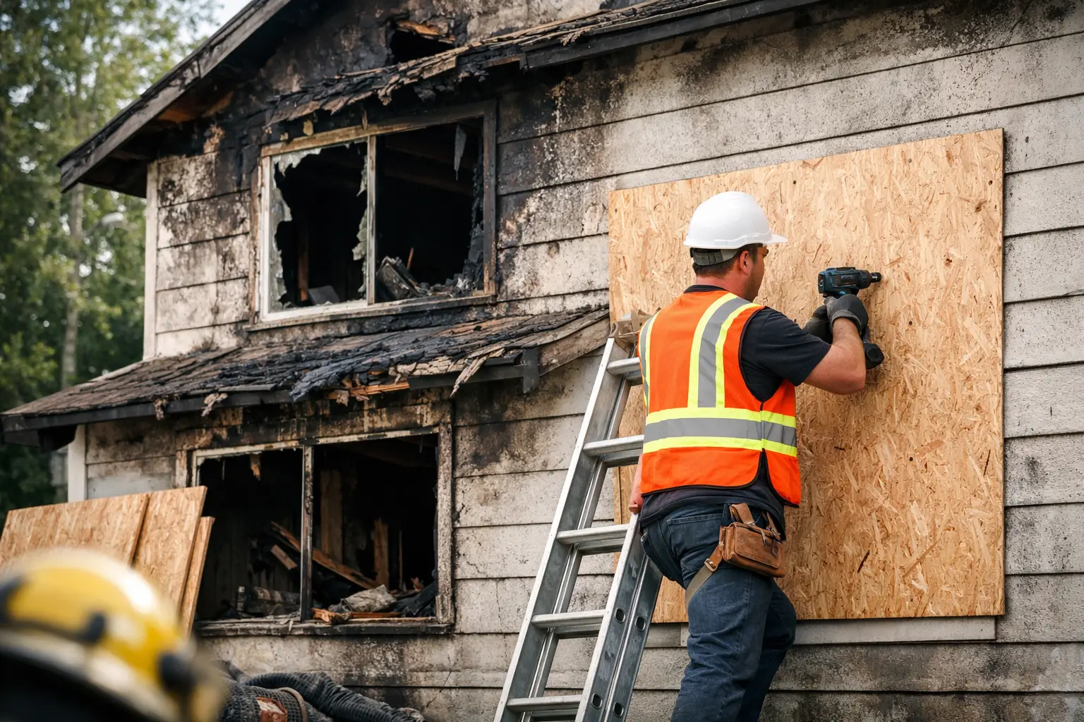 Emergency Board Up Service After Fire