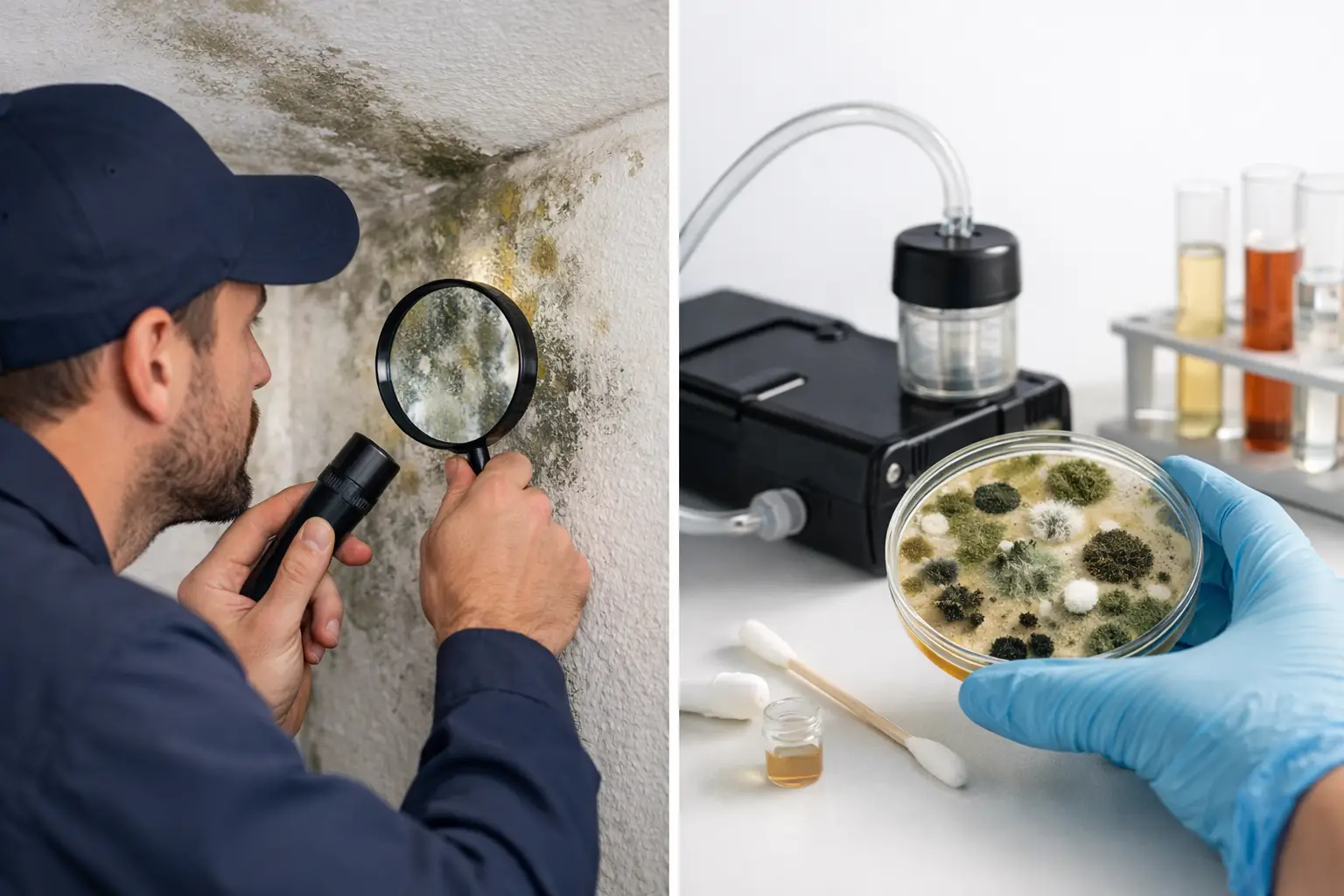 Mold Inspection Versus Mold Testing