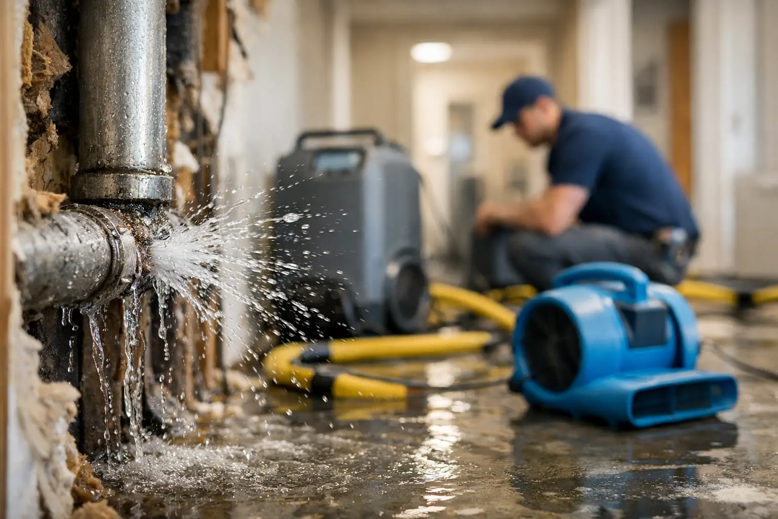 A Burst Pipe Drying Case Study in 72 Hours